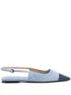 Dear Frances Tia Slingback Pumps In Blue