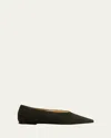 Dear Frances Topo Suede Ballerina Flats