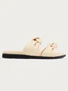 Dear Frances Tye Sandals In Lait