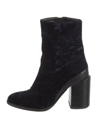 Pre-owned Dear Frances Velvet Boots In Multi