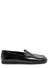 Dear Frances Winter Drew Leather Loafers In Black