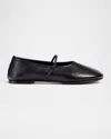 Dear Frances Black Balla Mesh Strap Ballerina Flats In Black