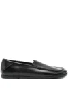 Dear Frances Winter Drew Leather Loafers In Black