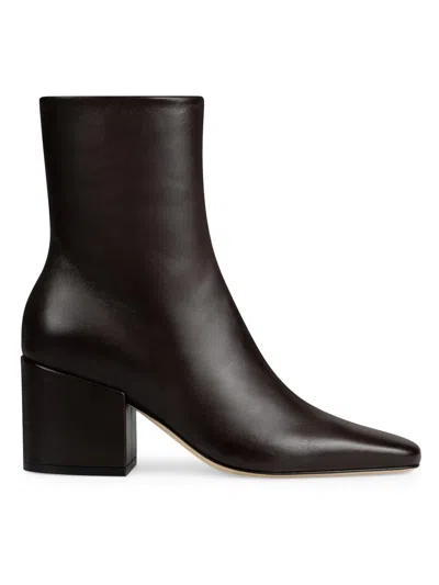 Dear Frances Women's Alma 70mm Leather Ankle Boots In Black