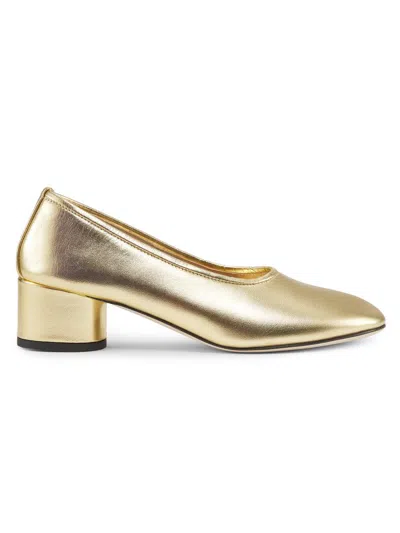 Dear Frances Women's Balla 45mm Leather Pumps In Gold