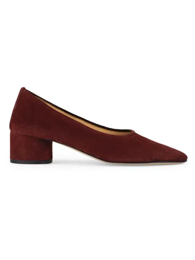 Dear Frances Women's Balla 45mm Suede Pumps In Burgundy