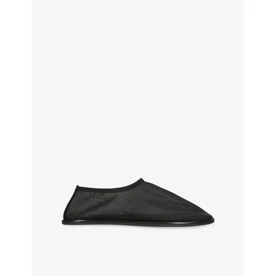 Dear Frances Womens Black Balla Sock Mesh Flats Eur 38.5 / 5.5 Uk