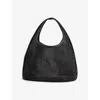 Dear Frances Womens Black Crystal-embellished Mini Mesh Tote Bag