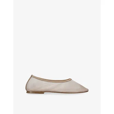 Dear Frances Womens Blush Balla Mesh Ballet Flats Eur 37 / 4 Uk In Neutral