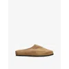 Dear Frances Suede Vico Clogs In Brown