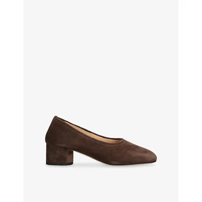 Dear Frances Womens Dark Brown Balla 55 Suede Courts Eur 39.5 / 6.5 Uk