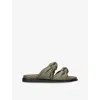 Dear Frances Leather Tye Slides