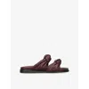Dear Frances Tye Leather Slide Sandals