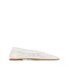 Dear Frances Balla Crystal Ballerina Shoes In Neutral