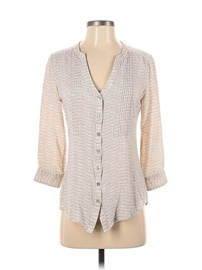 Pre-owned Dear John 3/4 Sleeve Blouse In Gray
