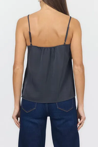 Dear John Alexandria Lace Trim Satin Tank In Blue