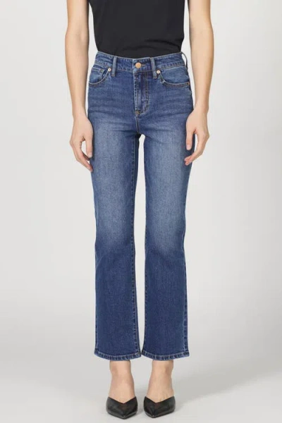 Dear John Anika Mid Rise Ankle Straight Jeans In Blue