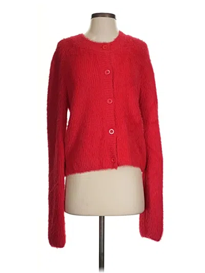 Pre-owned Dear John Cardigan Sweater In Red