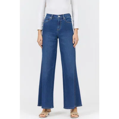 Dear John Celeste High Waist Wide Leg Jeans In Blue