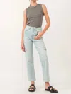 Dear John Denim 90s Super High Rise Ankle Straight Jeans In Foster In Blue