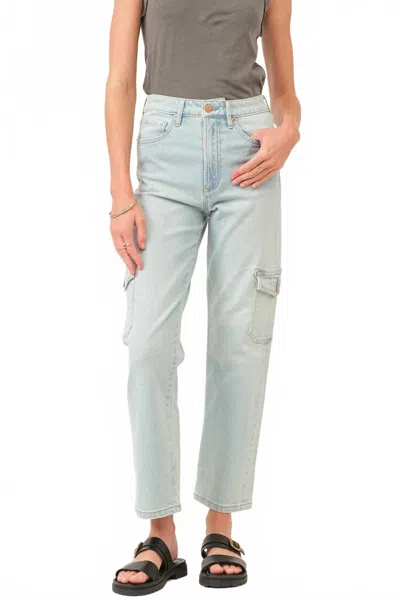 Dear John Denim 90s Super High Rise Ankle Straight Jeans In Foster In Blue