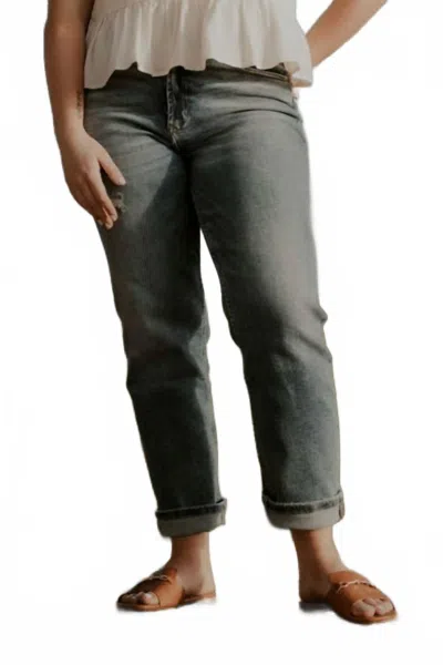 Dear John Denim 90s Ultra High Rise Jeans In Monach Isles In Green