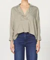 Dear John Denim Adelle Long Sleeve Top In Vetiver In Multi