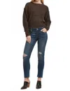 Dear John Denim Aiden Straight Girlfriend Jeans In Cooper In Blue