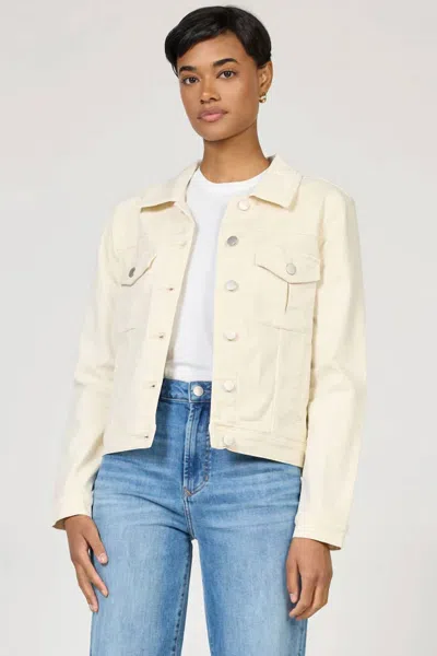 Dear John Denim Ainsley Long Sleeve Denim Jacket In Wheat In Neutral