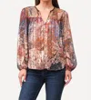 Dear John Denim Alessia Tinsel Blouse In Multi Color