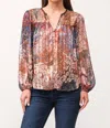Dear John Denim Alessia Top In Tinsel Garden In Multi