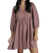 Dear John Denim Alexis Empire Waist Dress In Nutshell In Multi