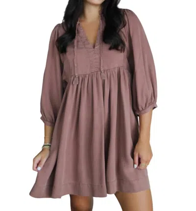 Dear John Denim Alexis Empire Waist Dress In Nutshell In Multi