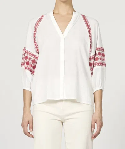 Dear John Denim Alyssa Novelty Shirt In White