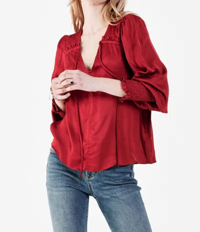 Dear John Denim Amelia Ruched Top In Barbados In Multi
