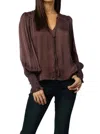 Dear John Denim Amelia V Neck Blouse In Dark Oak
