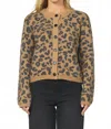 Dear John Denim Amina Cardigan Sweater In Leopard In Brown