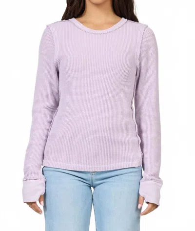 Dear John Denim Ania Long Sleeve Top In Purple Haze In Multi