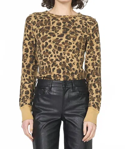 Dear John Denim Ania Top In Leopard In Animal Print