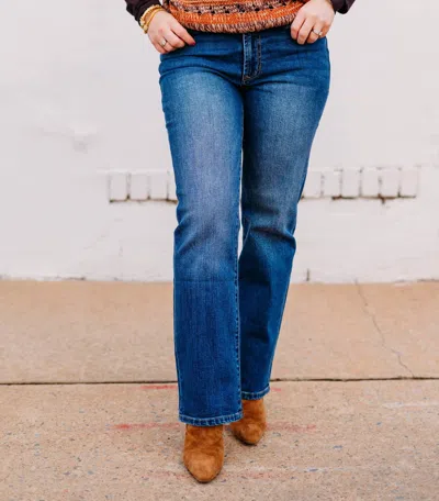 Dear John Denim Anika Straight Jeans In Midtown In Blue