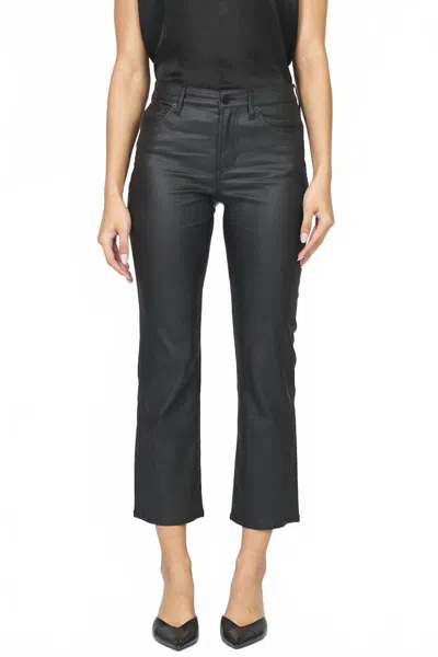 Dear John Denim Anika Straight Leg Vegan Pant In Black In Blue