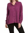 Dear John Denim Arianna Button Down In Mursaki Purple In Purple