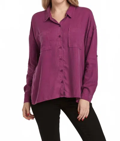 Dear John Denim Arianna Button Down In Mursaki Purple