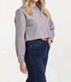 Dear John Denim Arianna Novelty Shirt In Black Stripe