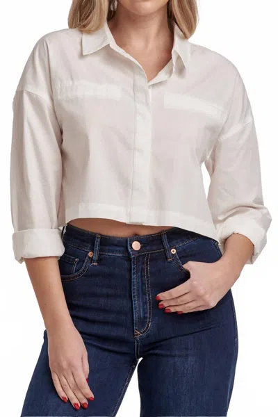 Dear John Denim Arianna Poplin Shirt In White White