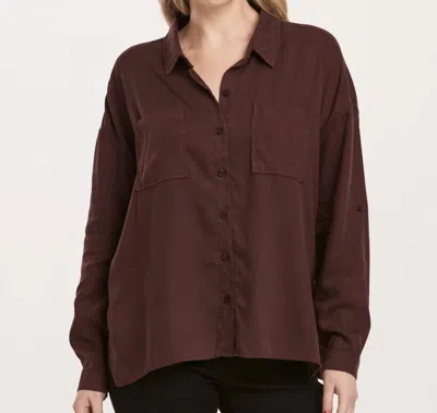 Dear John Denim Arianna Top In Ground Coffee