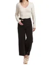 Dear John Denim Aubrey Baby Cord Wide Leg Jean In Black In Black