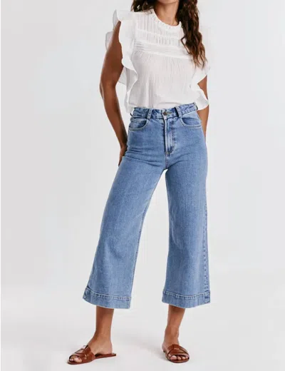 Dear John Denim Aubrey Wide Leg Cropped Jean In Sheridan In Multi