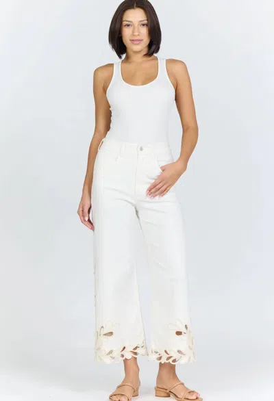 Dear John Denim Audrey High Rise Jeans In Bayadera Lace In White