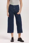 Dear John Denim Audrey High Rise Wide Leg Jeans In Breckenridge In Blue